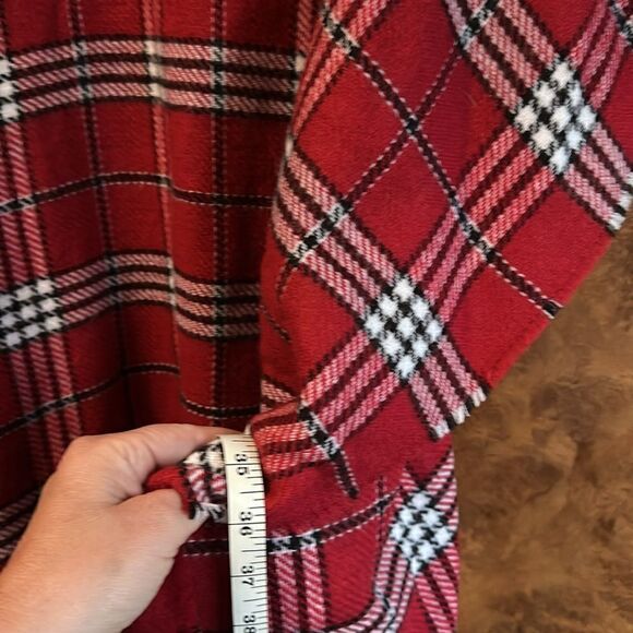 Loft plaid shawl M/L - Picture 4 of 5